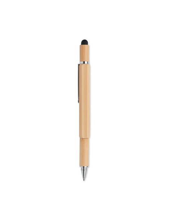 Stylo Multifonction en Bambou Personnalisé TOOLBAM pas cher