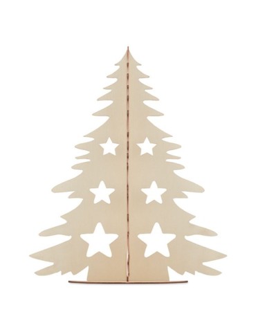 Sapin de Noël en bois Décoration personnalisée 2
