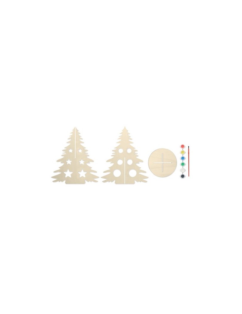 Sapin de Noël en bois Décoration personnalisée