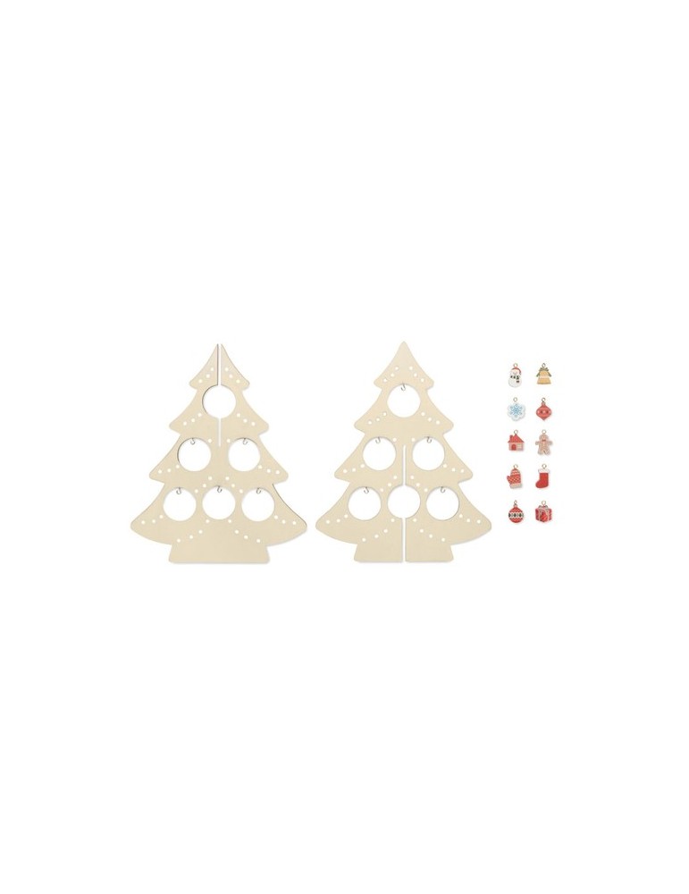 Décoration personnalisée de Sapin en Bois SILUETA | Cadeaux d'Entreprise