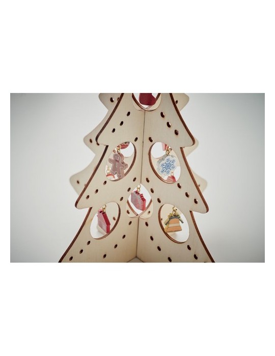 Décoration personnalisée de Sapin en Bois SILUETA | Cadeaux d'Entreprise