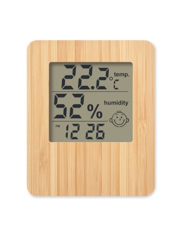 Station Météo Personnalisée en Bambou SUNCITY | Objets publicitaires 2