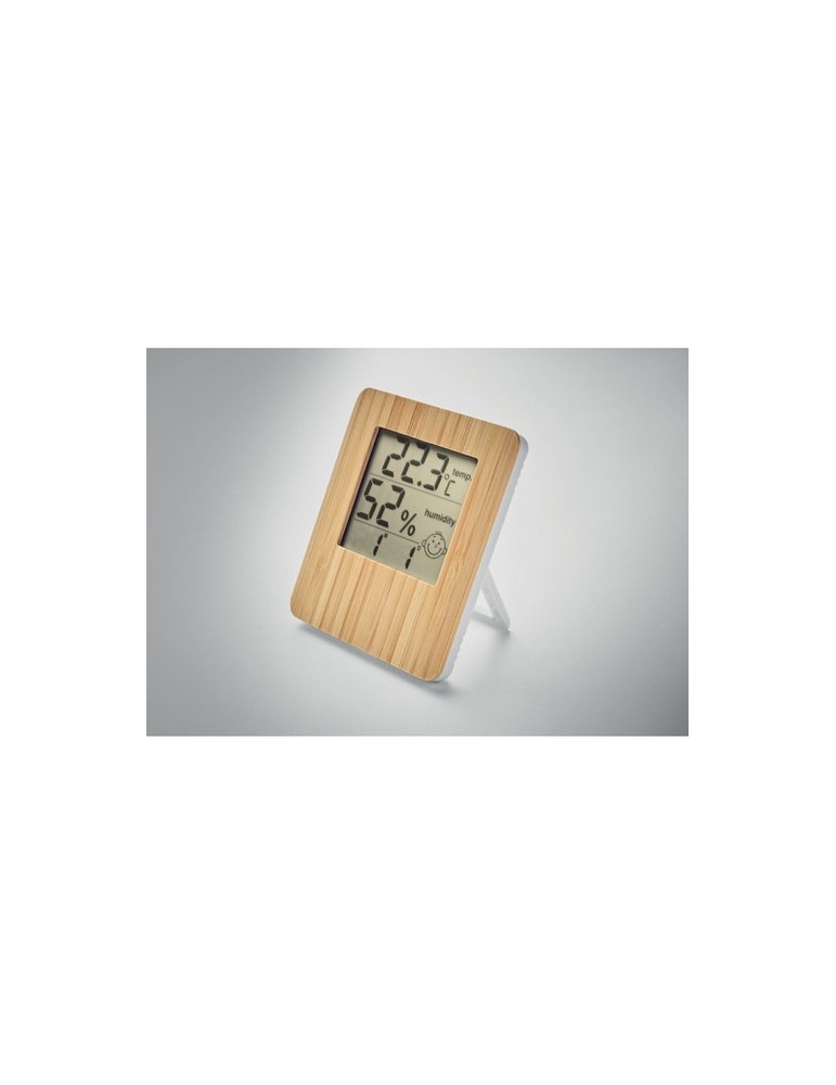 Station Météo Personnalisée en Bambou SUNCITY | Objets publicitaires