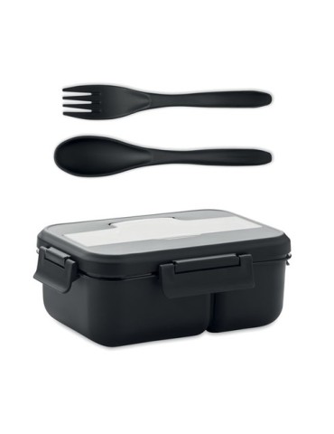 Lunch Box en PP Personnalisée avec Couverts - Idéale pour les Repas