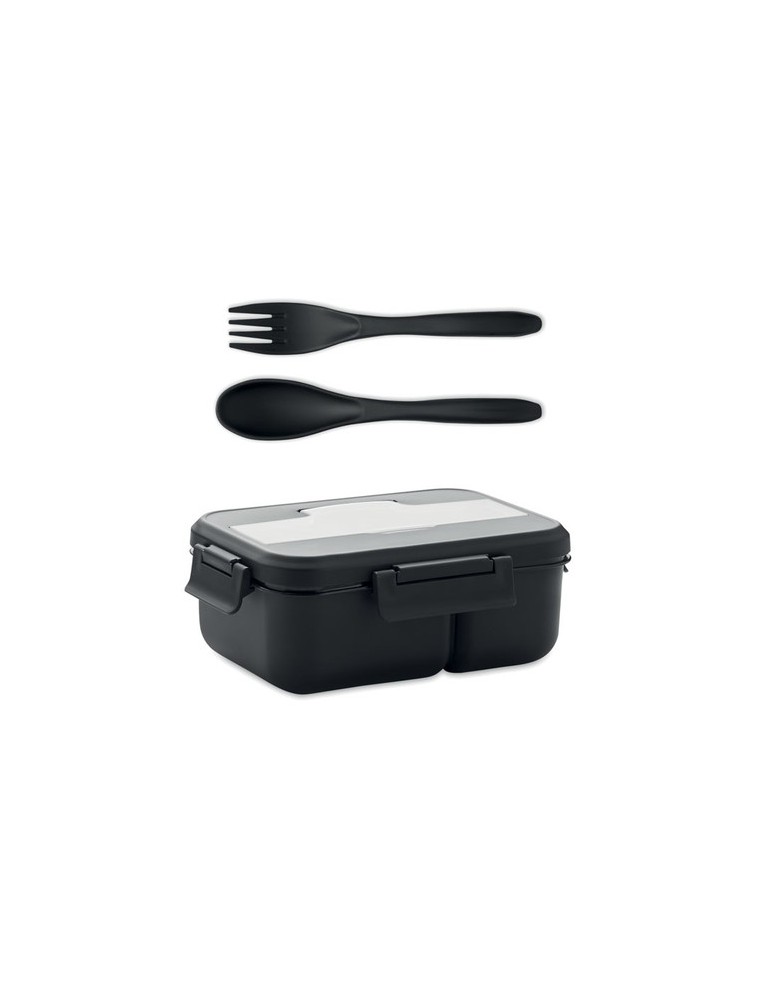Lunch Box en PP Personnalisée avec Couverts - Idéale pour les Repas