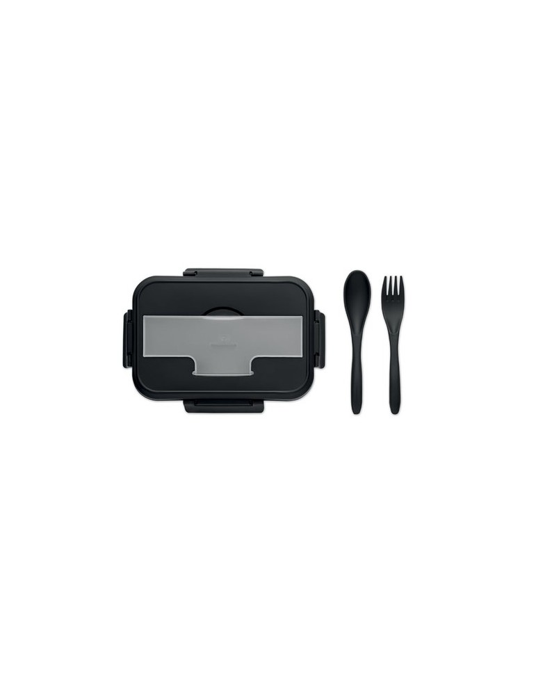 Lunch Box en PP Personnalisée avec Couverts - Idéale pour les Repas