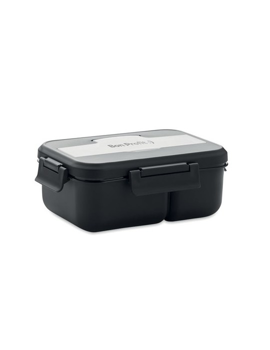 Lunch Box en PP Personnalisée avec Couverts - Idéale pour les Repas