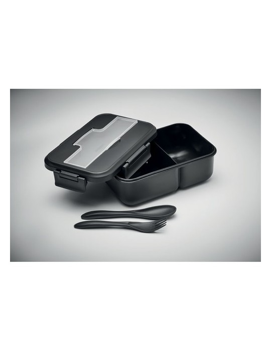 Lunch Box en PP Personnalisée avec Couverts - Idéale pour les Repas