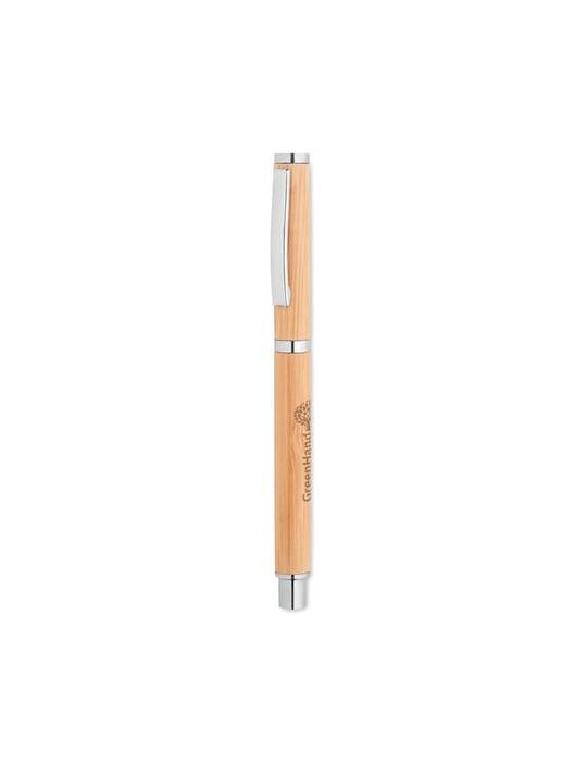 Stylo Gel en Bambou Personnalisé CAIRO | Objets publicitaires