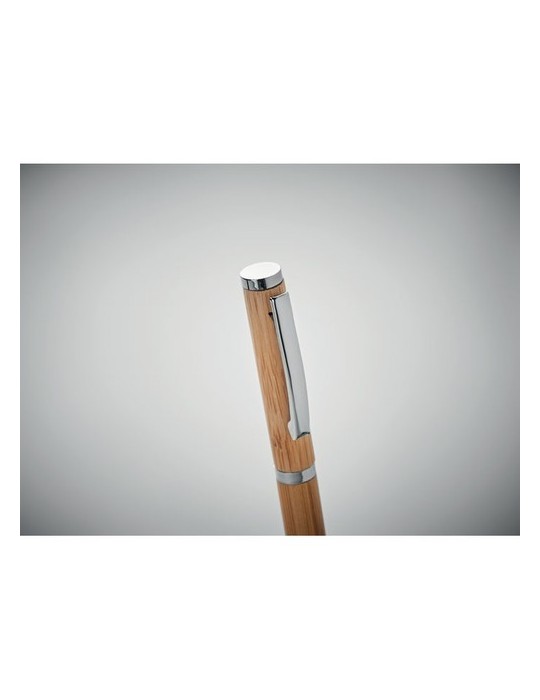 Stylo Gel en Bambou Personnalisé CAIRO | Objets publicitaires