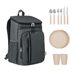 Sac pique-nique isotherme  personnalisé en RPET Montecool Matières : PET recyclé Couleurs : noir