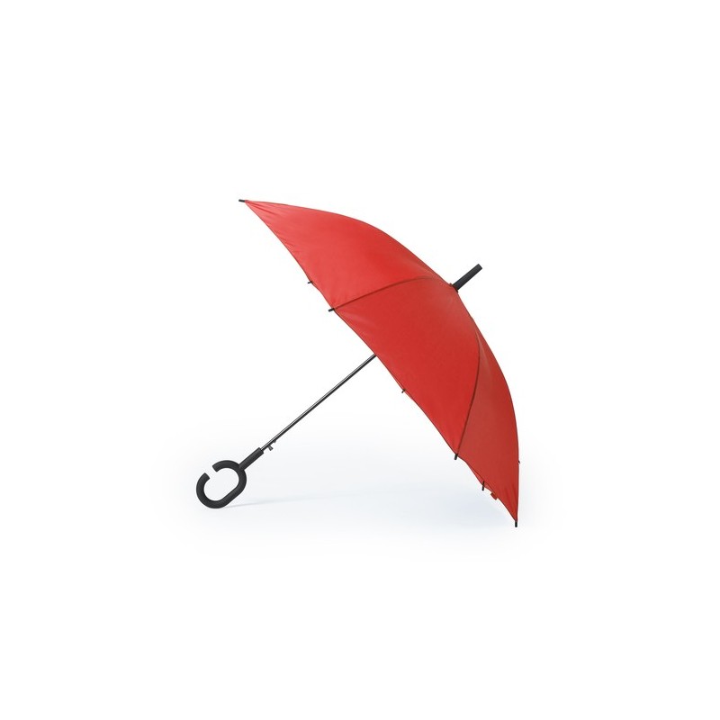 Parapluie Pratique et Personnalisable Halrum Matières : polyester Couleurs : rouge personnalisable avec votre logo