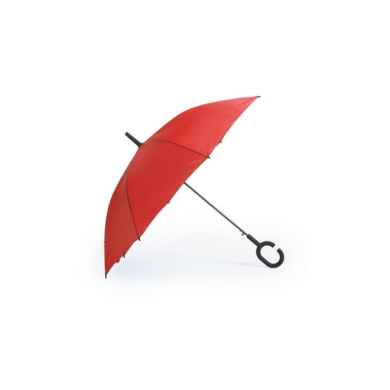 Parapluie Pratique et Personnalisable Halrum Matières : polyester Couleurs : rouge objet promo petit budget