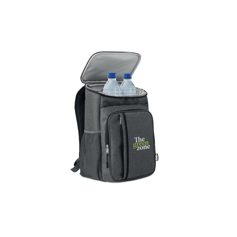 Sac pique-nique isotherme  personnalisé en RPET Montecool Matières : PET recyclé Couleurs : noir goodies entreprise design