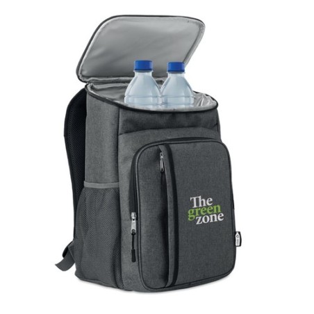 Sac pique-nique isotherme  personnalisé en RPET Montecool Matières : PET recyclé Couleurs : noir goodies entreprise design