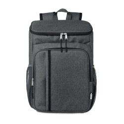 Sac pique-nique isotherme  personnalisé en RPET Montecool Matières : PET recyclé Couleurs : noir marquage couleur éclatante