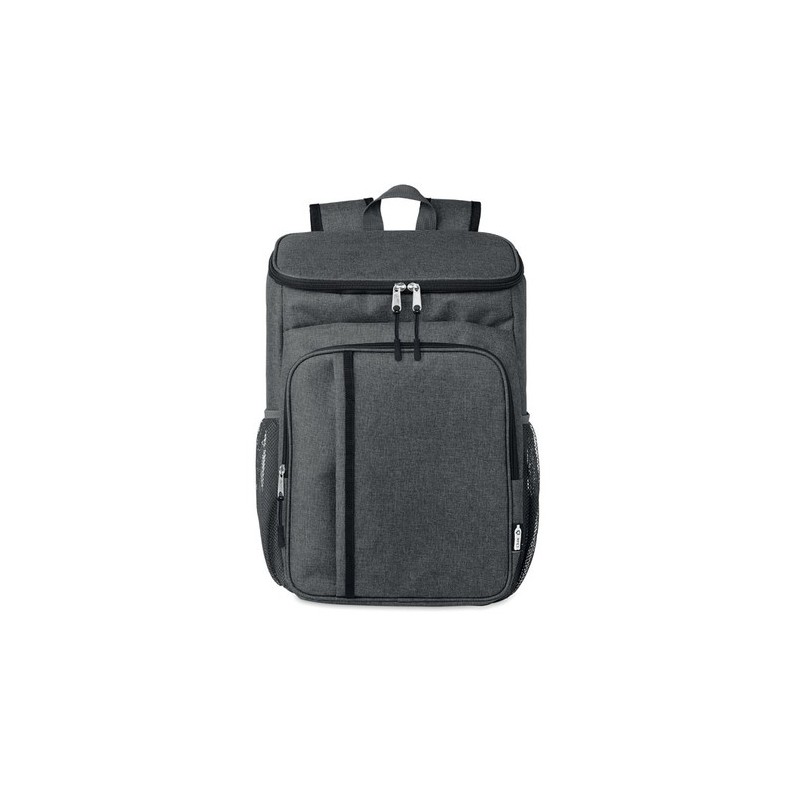 Sac pique-nique isotherme  personnalisé en RPET Montecool Matières : PET recyclé Couleurs : noir marquage couleur éclatante