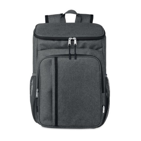 Sac pique-nique isotherme  personnalisé en RPET Montecool Matières : PET recyclé Couleurs : noir marquage couleur éclatante