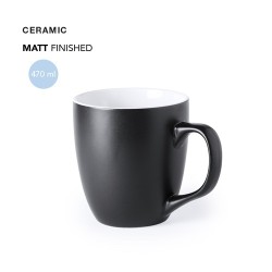 Tasse en Céramique Personnalisable Mabery Matières : céramique Couleurs : noir 2