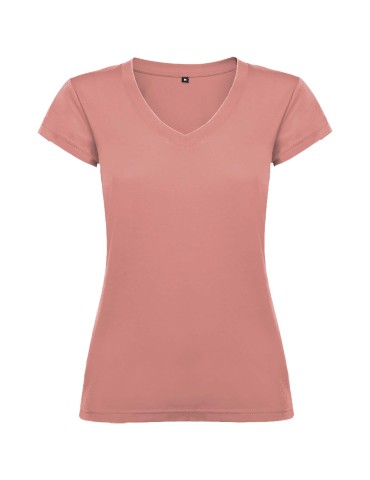 T-shirt de 155 g/m² Victoria à col en V et manches courtes pour femme