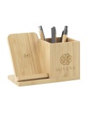 Bamboo Boss 15W support de charge/porte-stylo