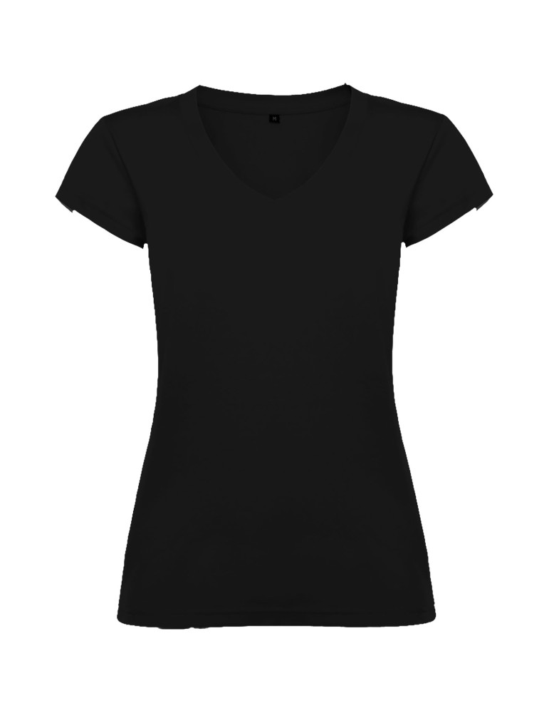 T-shirt de 155 g/m² Victoria à col en V et manches courtes pour femme