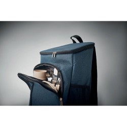 Sac pique-nique isotherme  personnalisé en RPET Montecool Matières : PET recyclé Couleurs : bleu cadeau collaborateur premium