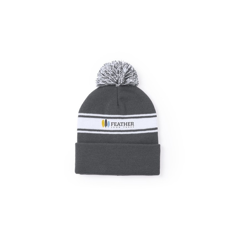 Bonnet Personnalisé Élégant et Confortable Baikof pas cher Matières : acrylique Couleurs : noir goodies publicitaire événementie