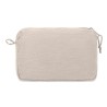 Trousse de toilette  en chanvre | NAIMA COSMETIC Matières : chanvre Couleurs : beige marquage laser ultra précis