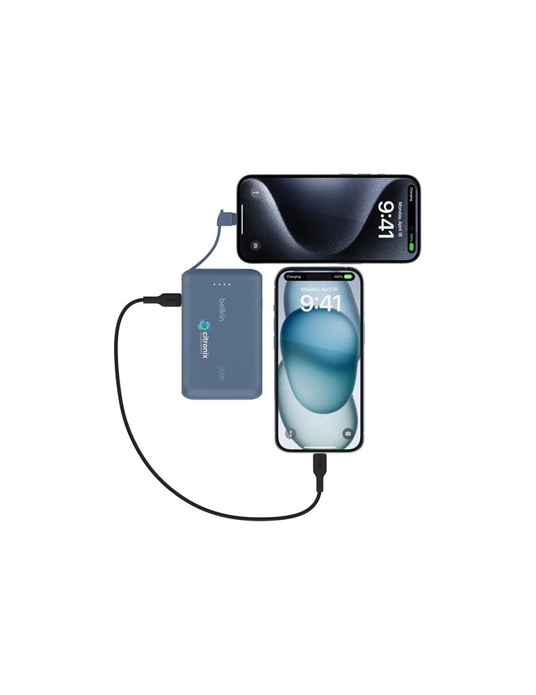 Belkin BoostCharge Power Bank 10K Câble intégré