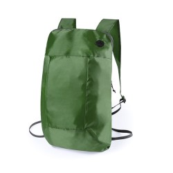 Sac à Dos Pratique Pliable Personnalisé Signal Matières : polyester Couleurs : vert objet promotionnel éco-responsable