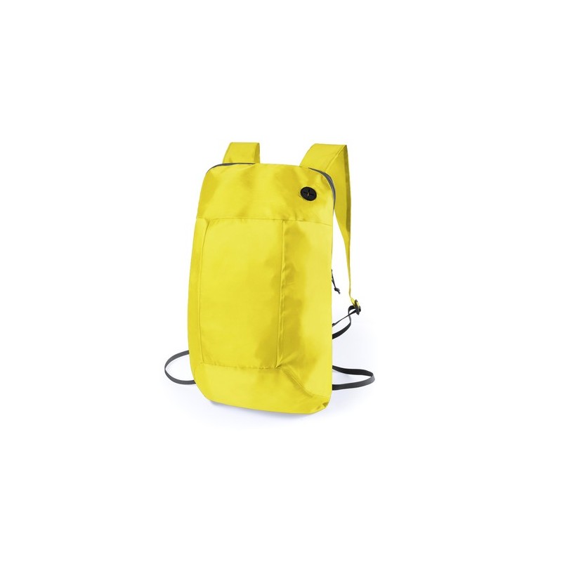 Sac à Dos Pratique Pliable Personnalisé Signal Matières : polyester Couleurs : vert marquage couleur éclatante