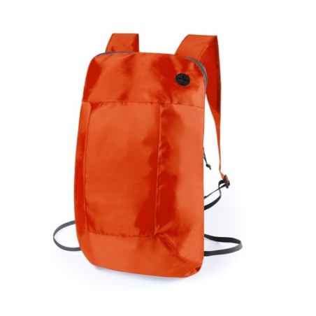 Sac à Dos Pratique Pliable Personnalisé Signal Matières : polyester Couleurs : vert objet promotionnel éco-responsable
