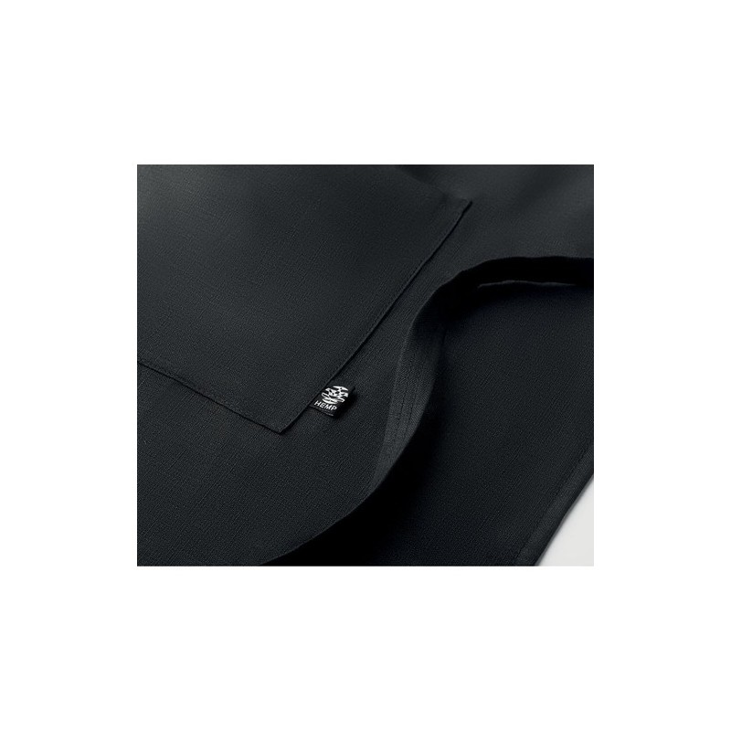 Tablier  en chanvre personnalisé | Élégance et praticité pas cher NAIMA APRON Matières : chanvre Couleurs : noir cadeau collabor