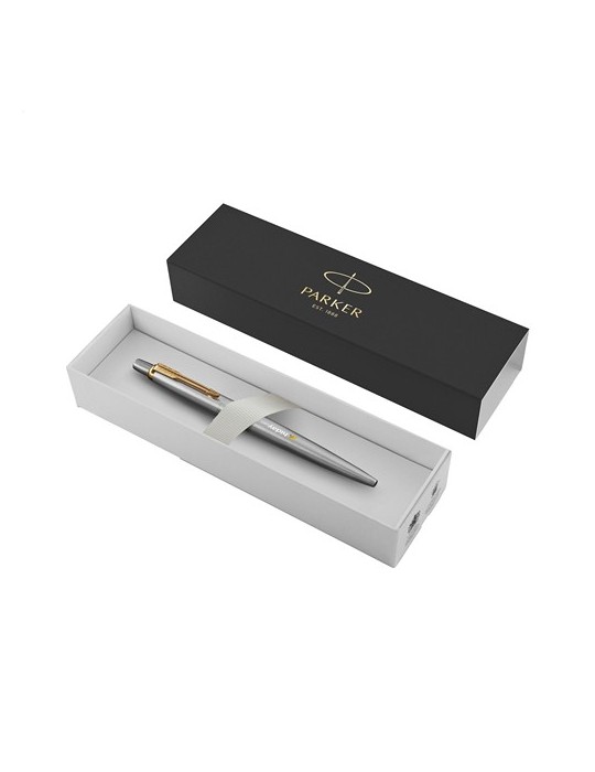 Parker Jotter Stylo recyclé en acier inox - bleu