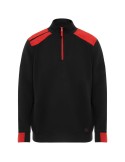 Pull demi-zippé polaire brodé logo, textile pro | Maverick