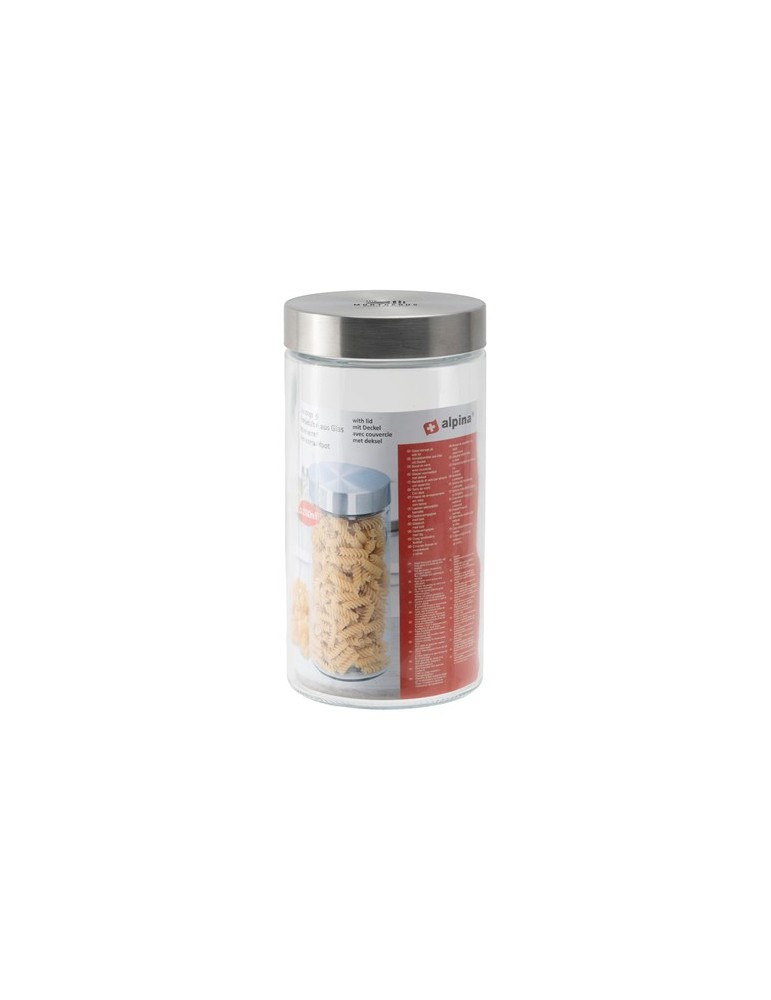 Trans Jar Pot de Rangement 1,5 L