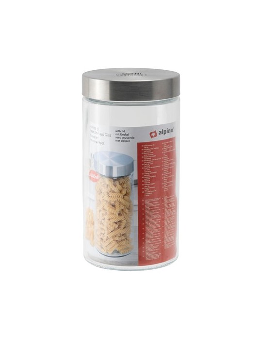 Trans Jar Pot de Rangement 1,5 L