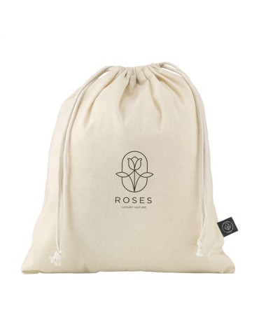 Gift Pouch Naturel GRS Recycled Cotton (150 g/m²) M