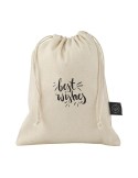 Gift Pouch Naturel GRS Recycled Cotton (150 g/m²) S