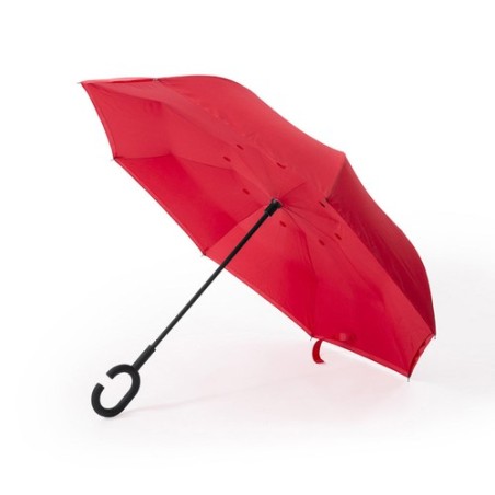 Parapluie Réversible Pratique et Mode Hamfrey Matières : pongée Couleurs : bleu marine goodies publicitaire durable