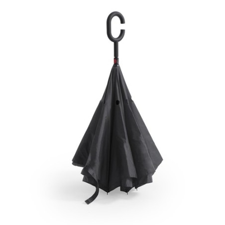 Parapluie Réversible Pratique et Mode Hamfrey Matières : pongée Couleurs : bleu marine cadeau client original