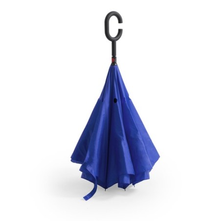 Parapluie Réversible Pratique et Mode Hamfrey Matières : pongée Couleurs : noir objet promotionnel éco-responsable