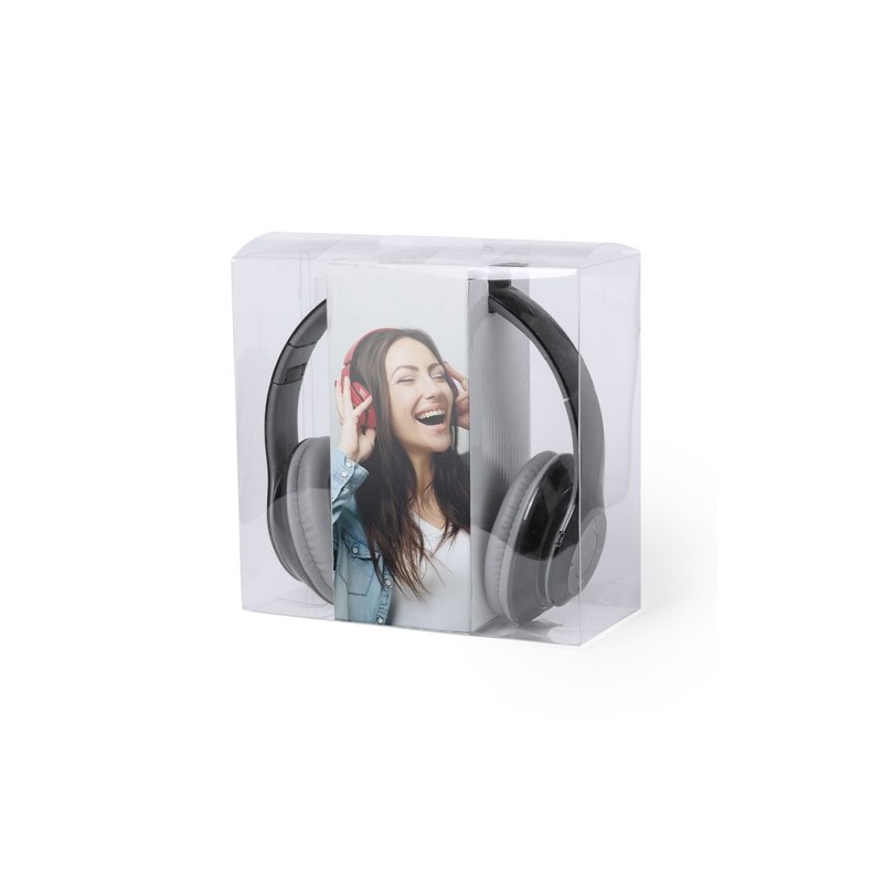 Écouteurs Bluetooth Audio Éco-responsables et Personnalisés pas cher - Legolax Couleurs : rouge goodies entreprise design