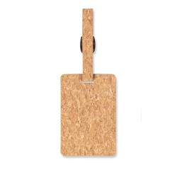Étiquette à bagage  en liège personnalisable COCO Matières : liège Couleurs : beige 2