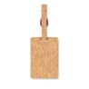 Étiquette à bagage  en liège personnalisable COCO Matières : liège Couleurs : beige personnalisable avec votre logo