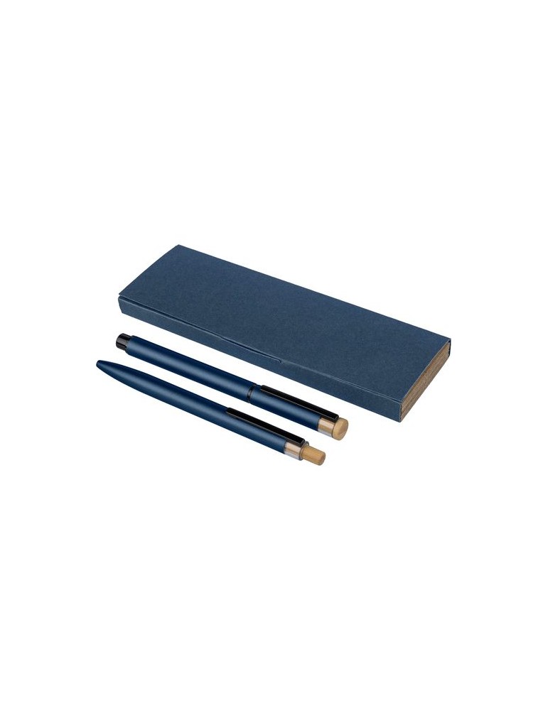 Parure de stylos en aluminium recyclé laqué Ilaria