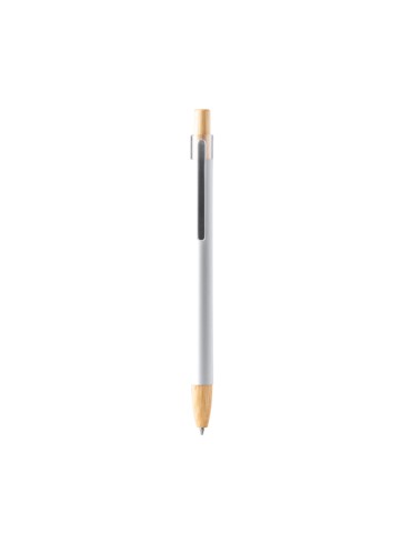 Stylo métal et bambou gravé laser, cadeau client | Silma