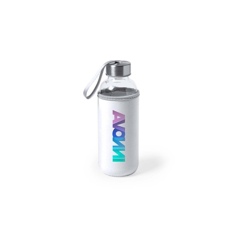 Gourde Personnalisée Éco-responsable pour le Sport - Dokath Matières : acier inoxydable Couleurs : bleu marquage couleur éclatan