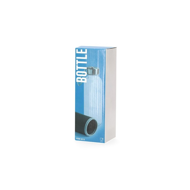 Gourde Personnalisée Éco-responsable pour le Sport - Dokath Matières : acier inoxydable Couleurs : bleu marquage couleur éclatan